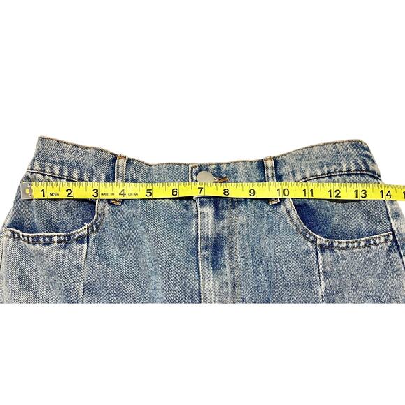 New Pleated Maxi Acid Washed Denim Skirt - Women’s Size L - INTERMIX - Picture 8 of 9